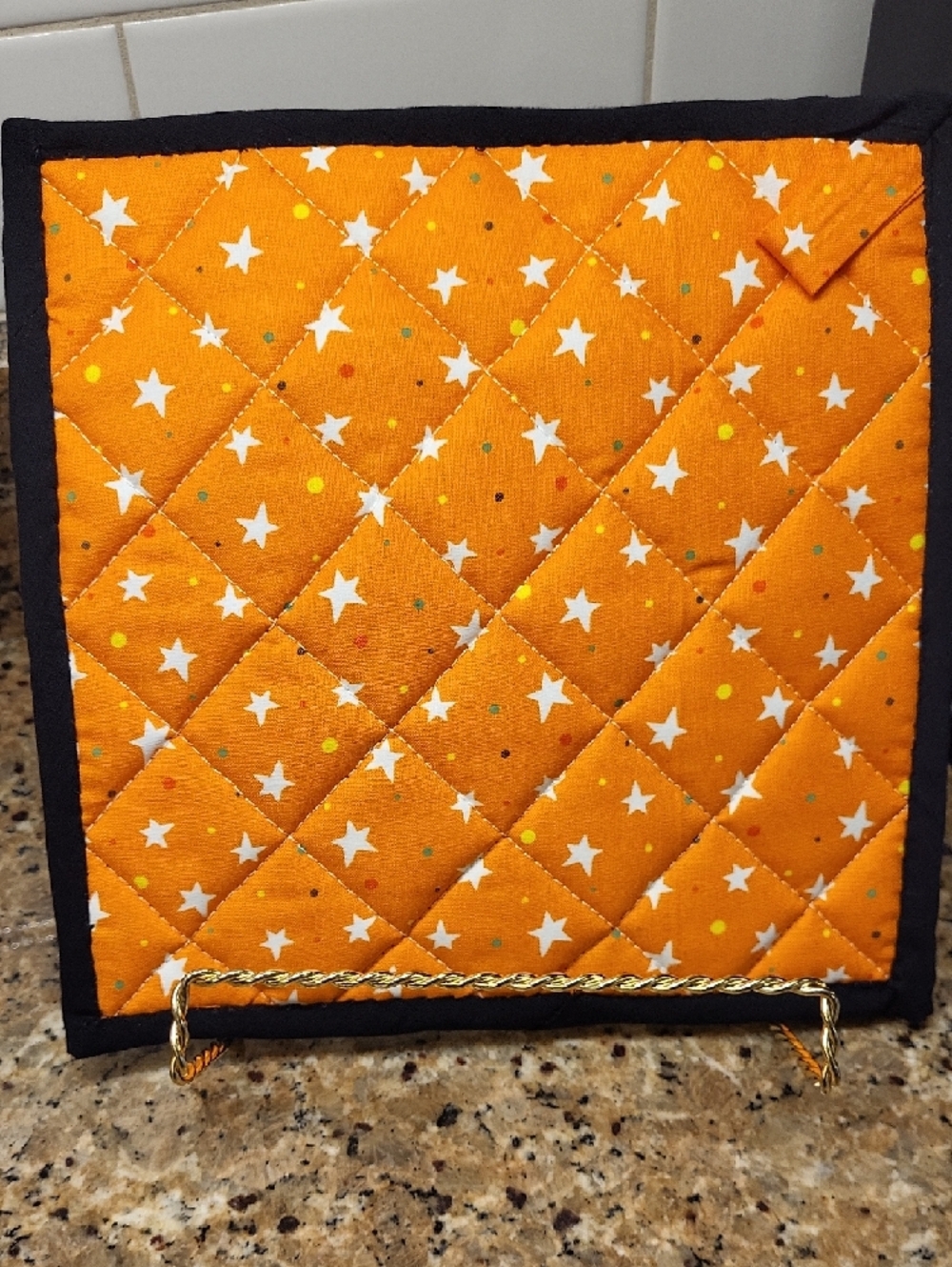 Handmade Halloween Quilted Potholders - set of 2 - Picture 4 of 4